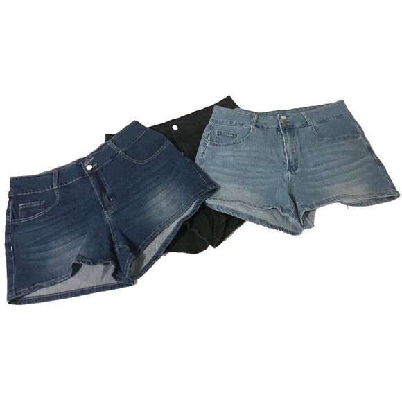 Shein Pants - SHEIN 1XL Women’s Denim Jean Shorts Bundle Lot of 3